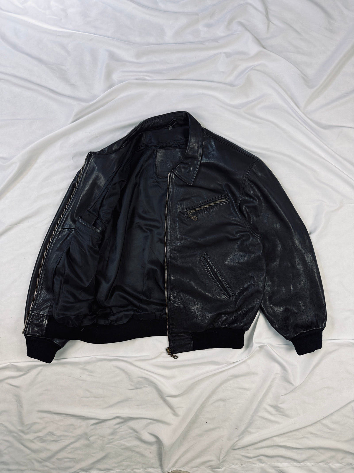 Bomber heavy 90s Mauritius black aviator