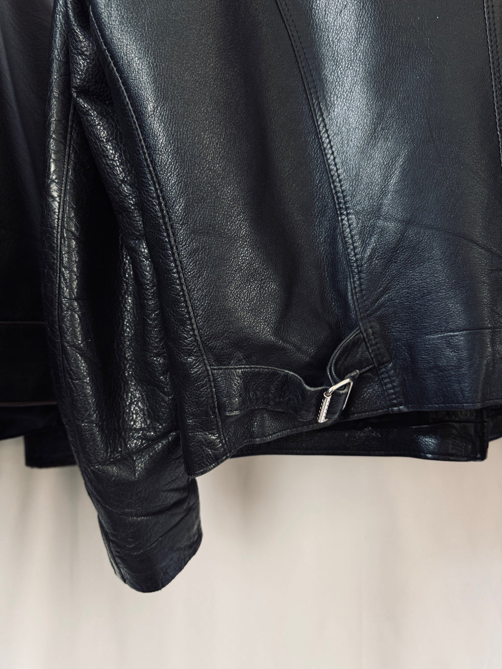 1970s café racer biker leather jacket