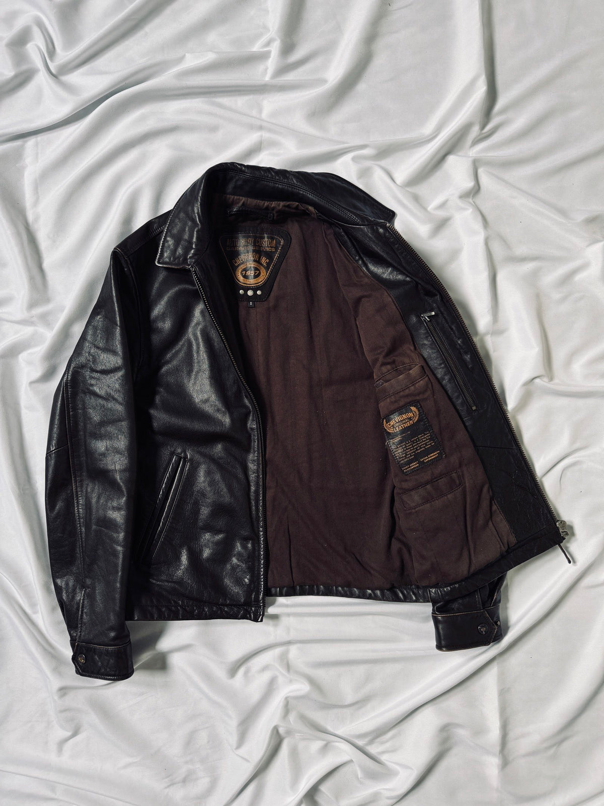 Vintage Chevignon Brown Leather Jacket