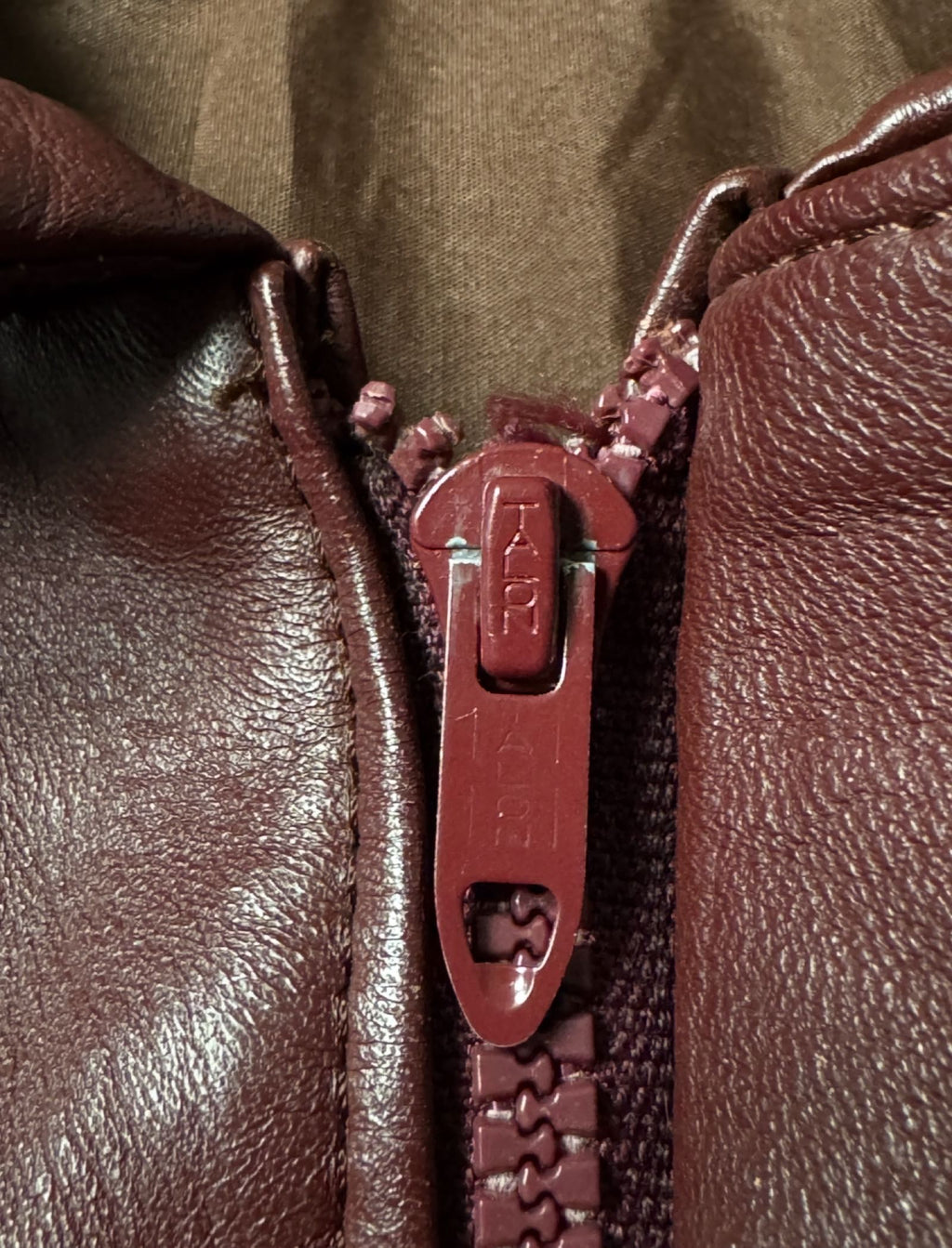 Retro 80s cherry red bomber leather jacket