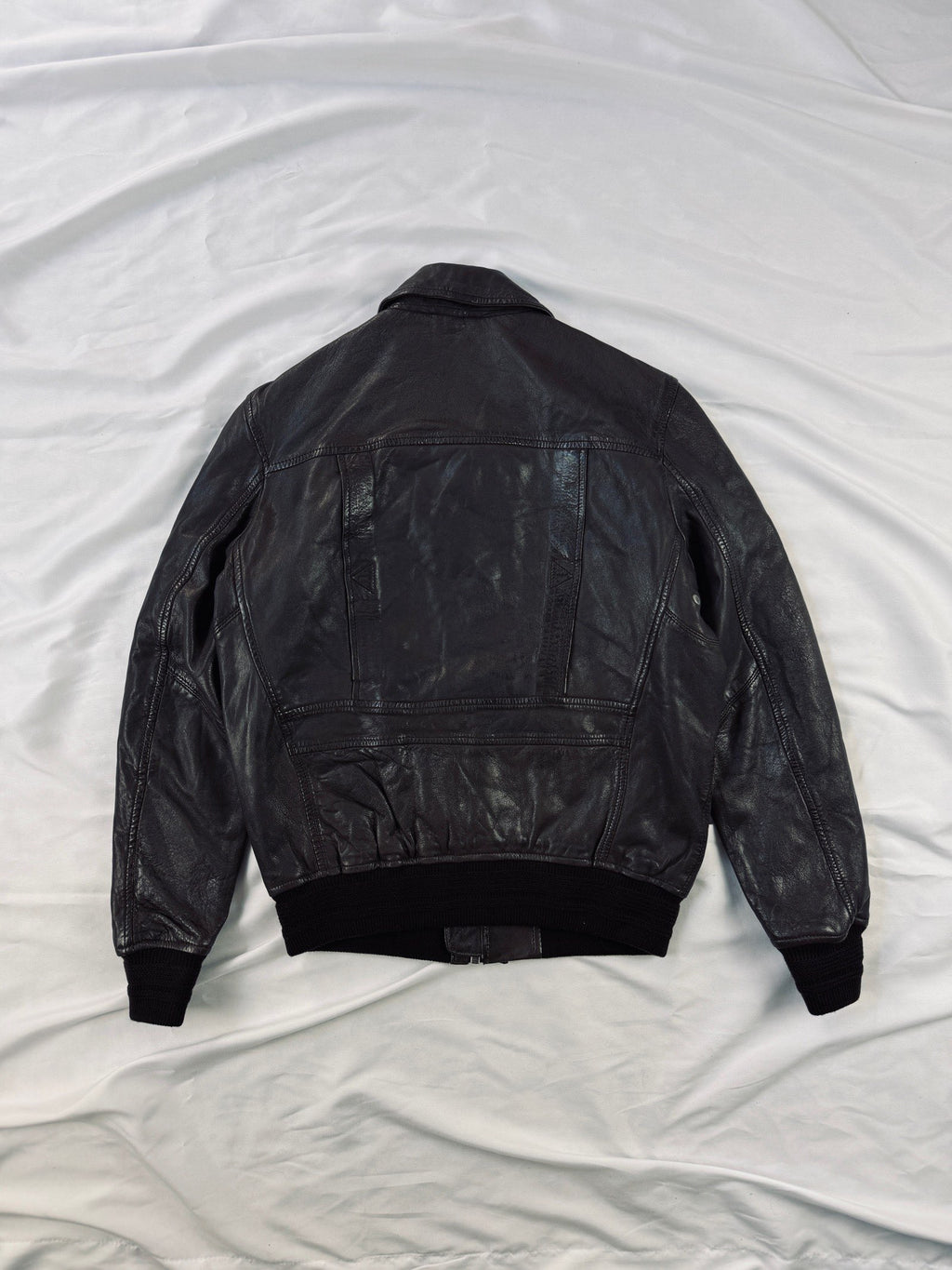 Classic Redskins aviator jacket in rich brown leather