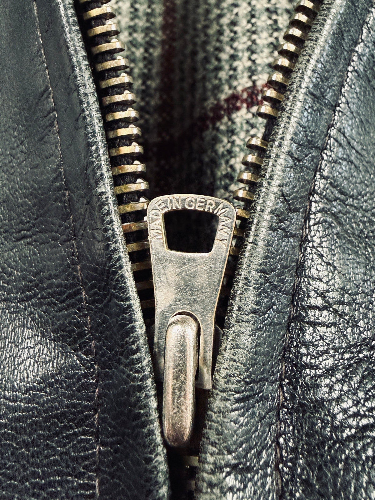 Germany 1970' black cowhide leather jacket