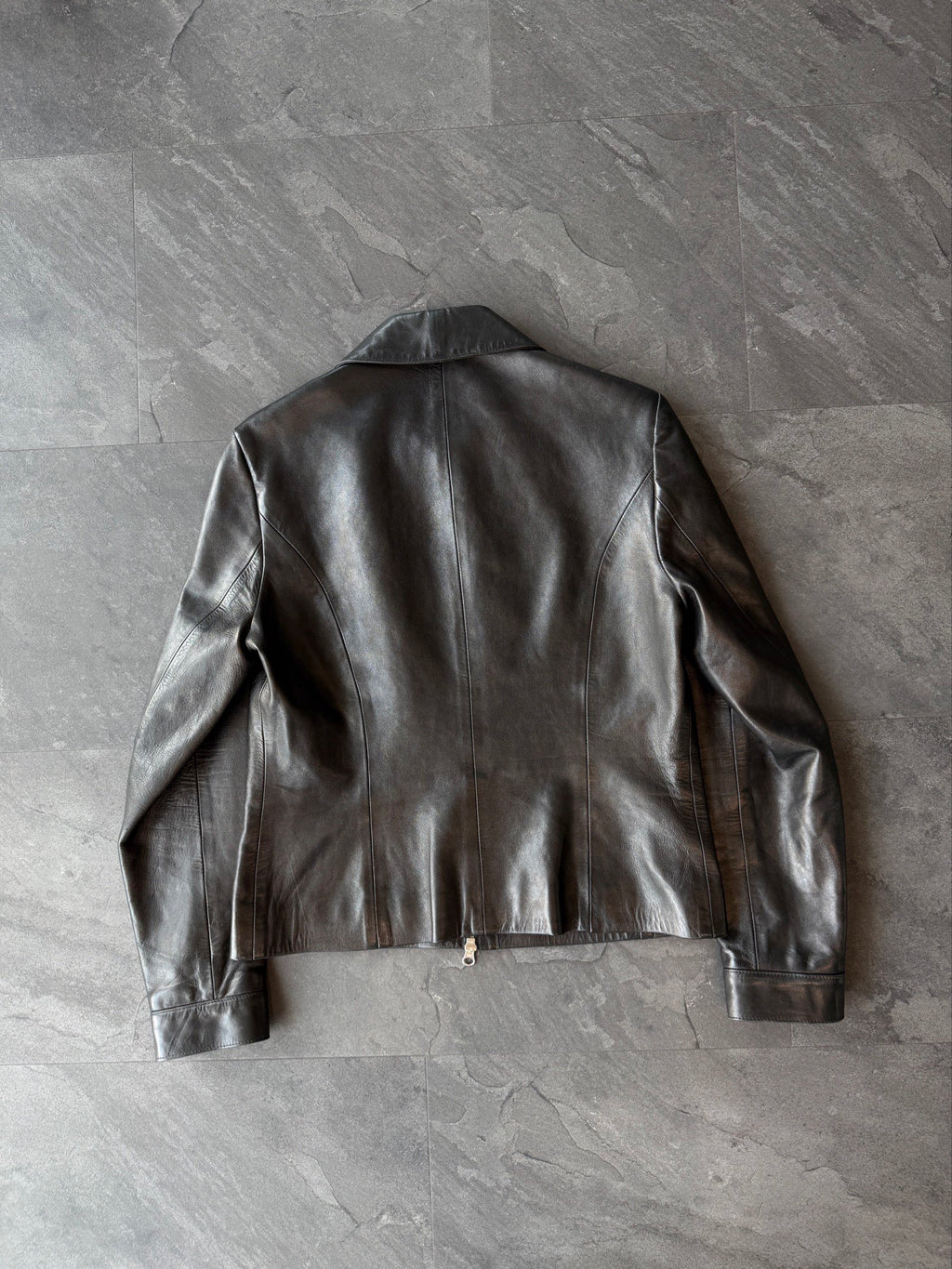 Y2K Multipocket cropped Sheep leather skin cropped jacket