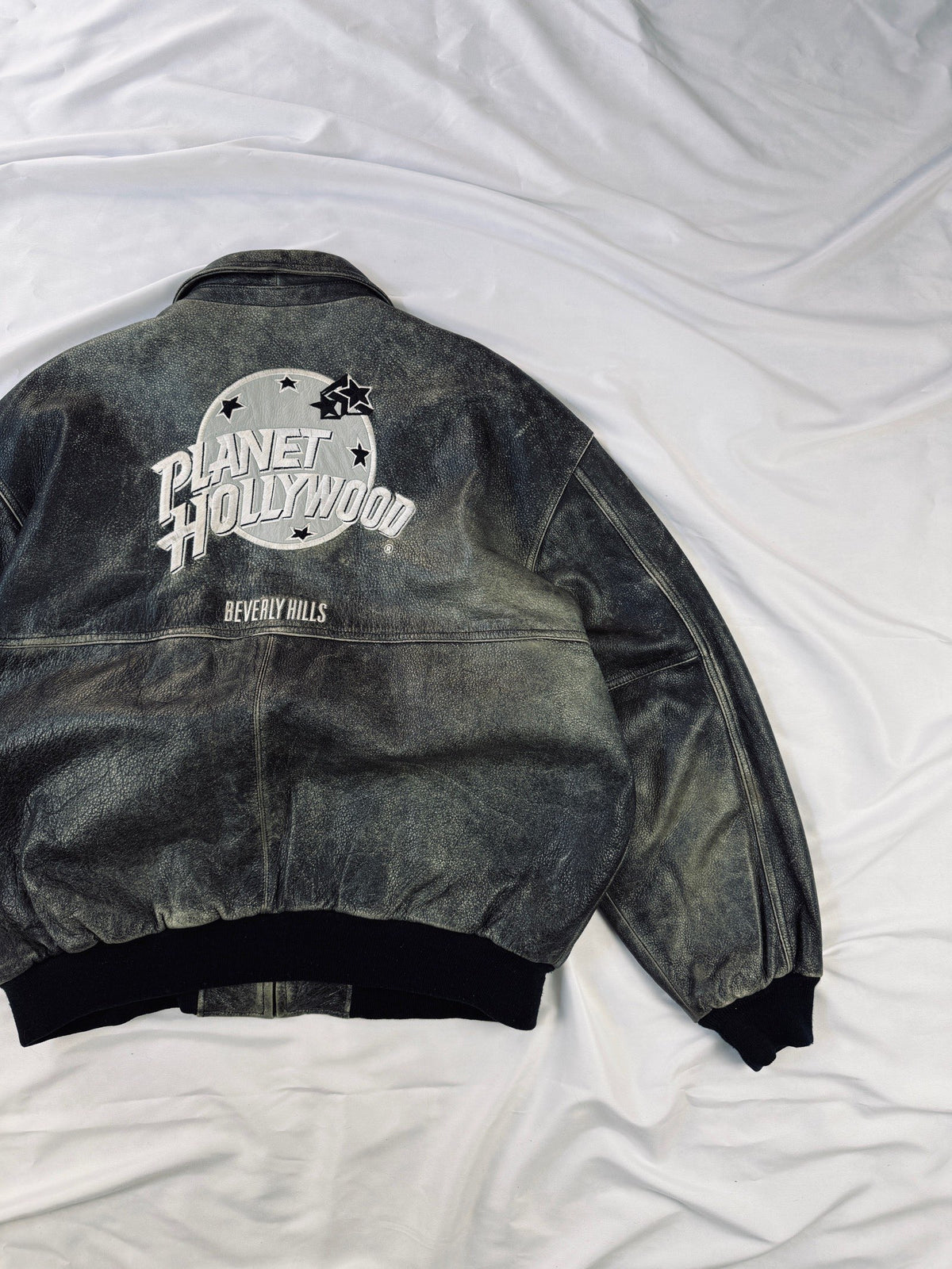 Planet Hollywood Beverly Hills Leather bomber jacket