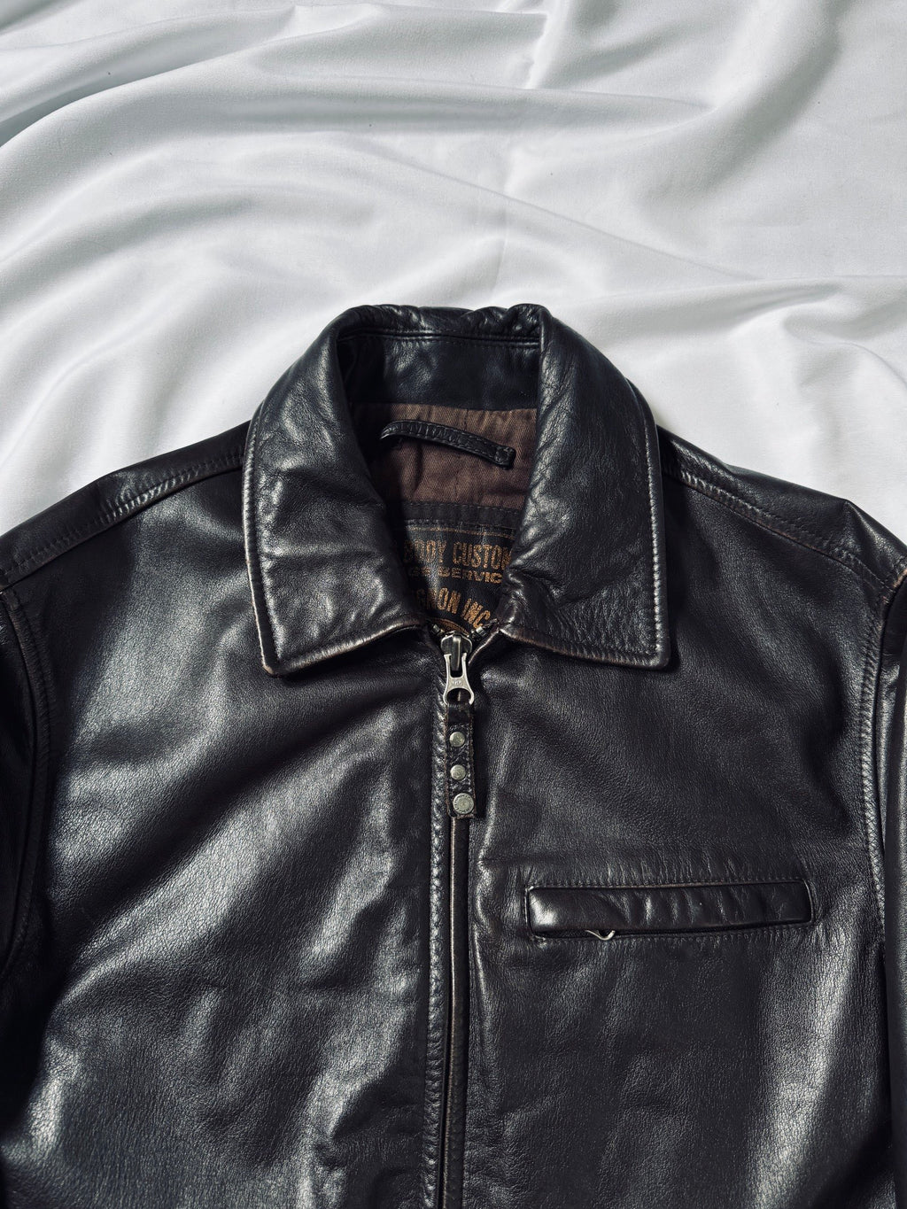 Vintage Chevignon Brown Leather Jacket