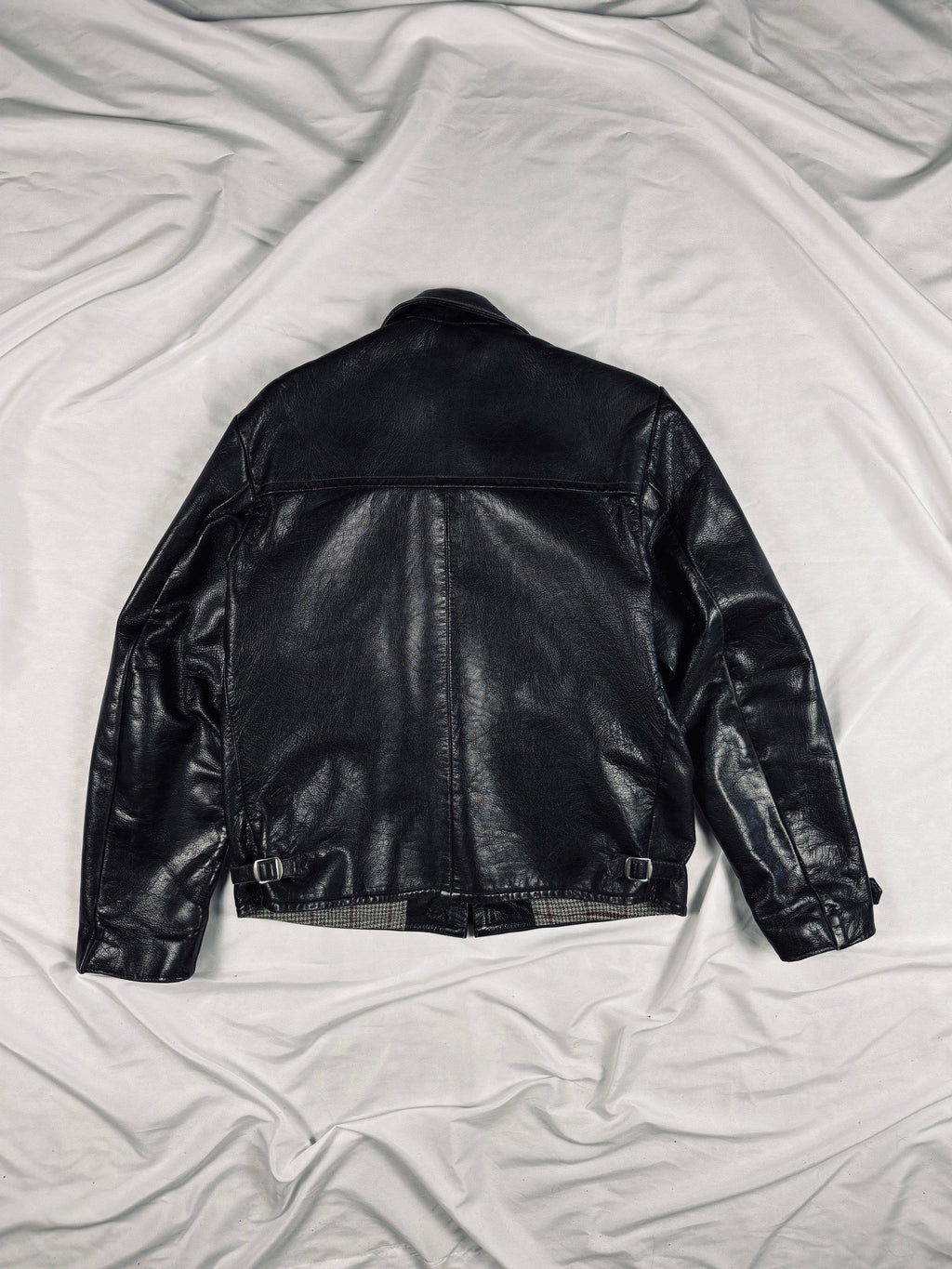 Germany 1970' black cowhide leather jacket