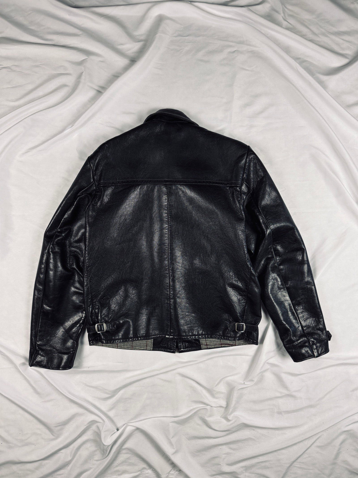 Germany 1970' black cowhide leather jacket