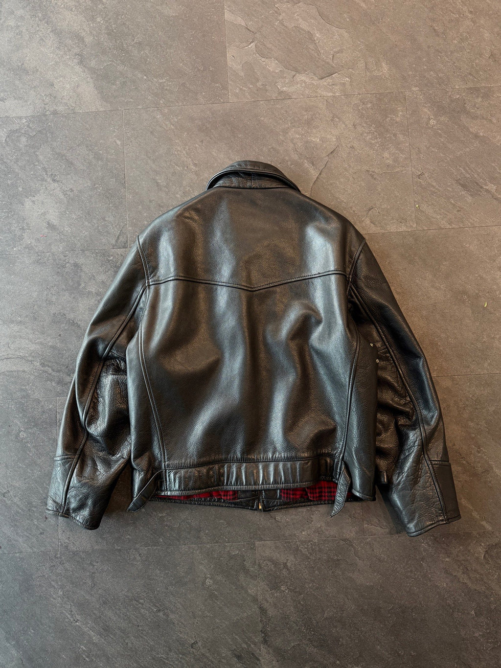 Vintage Heavy Crocker leather jacket
