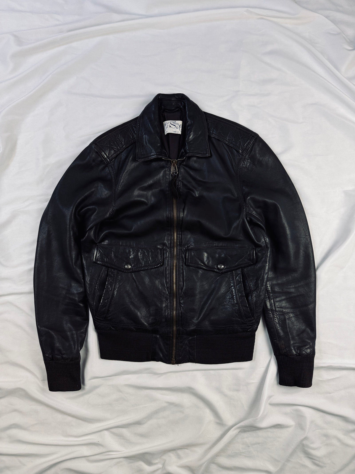 Vintage levi's A-2 bomber leather brown jacket