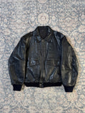 90s A-2 type aviator leather jacket