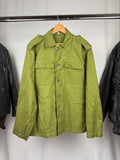 Vintage green workwear military field shirt jacket