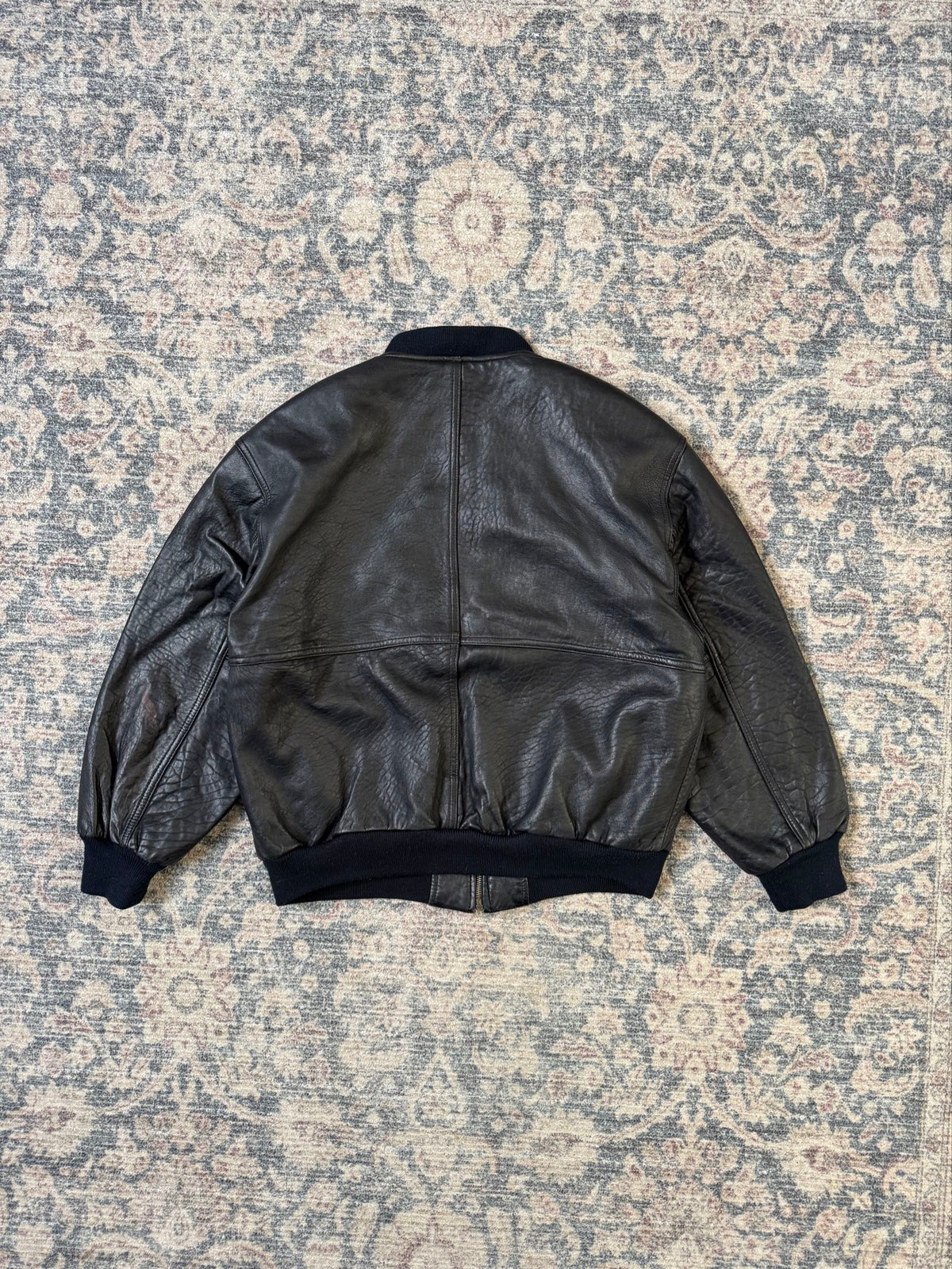 90s authentic Dakota Indian bomber leather jacket