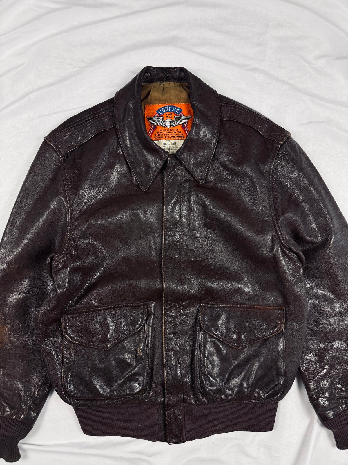 1990' Cooper Sportswear Type A-2 flight jacket USA