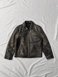 Vintage heavily distressed leather jacket