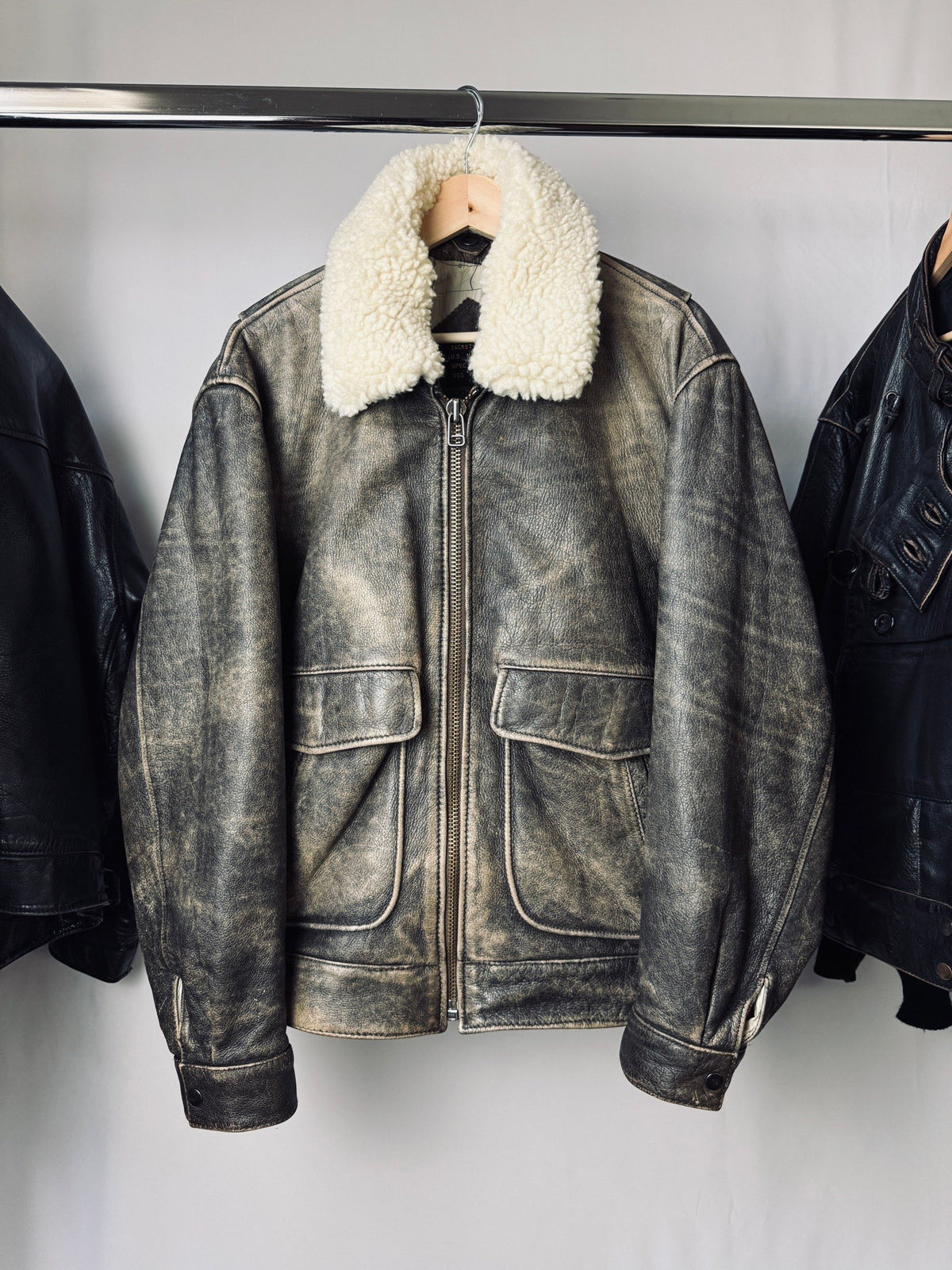 US Navy Spec F4 Heavy Leather Flight Jacket