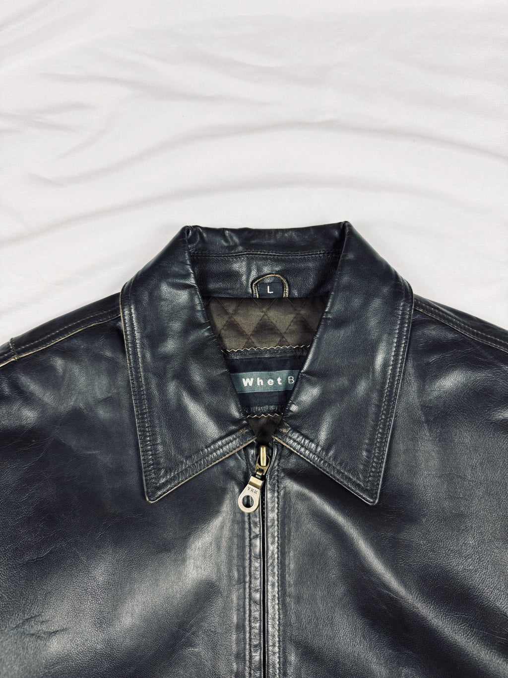 Vintage brown heavy genuine leather aviator A-2 type inspired jacket