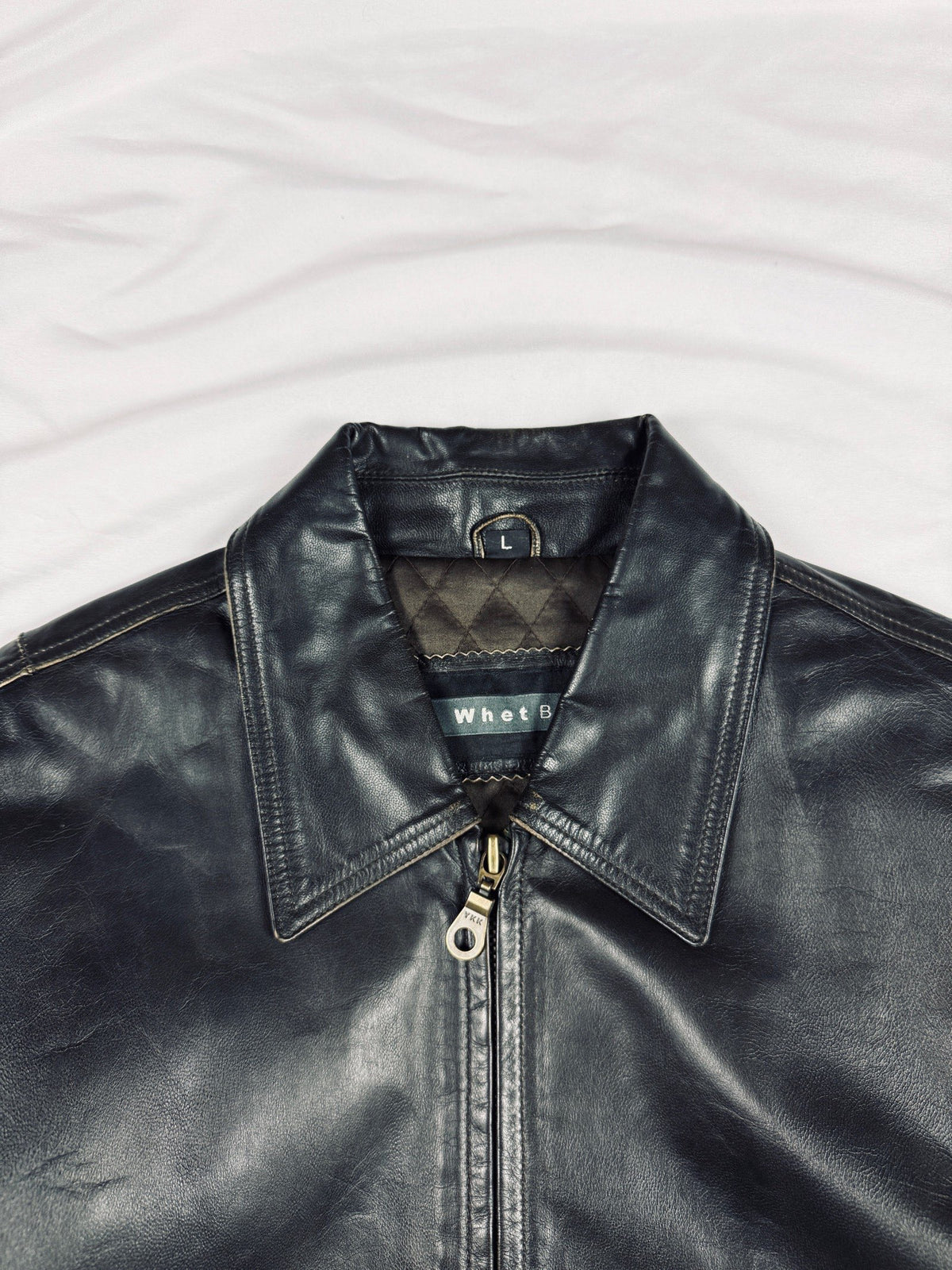 Vintage brown heavy genuine leather aviator A-2 type inspired jacket