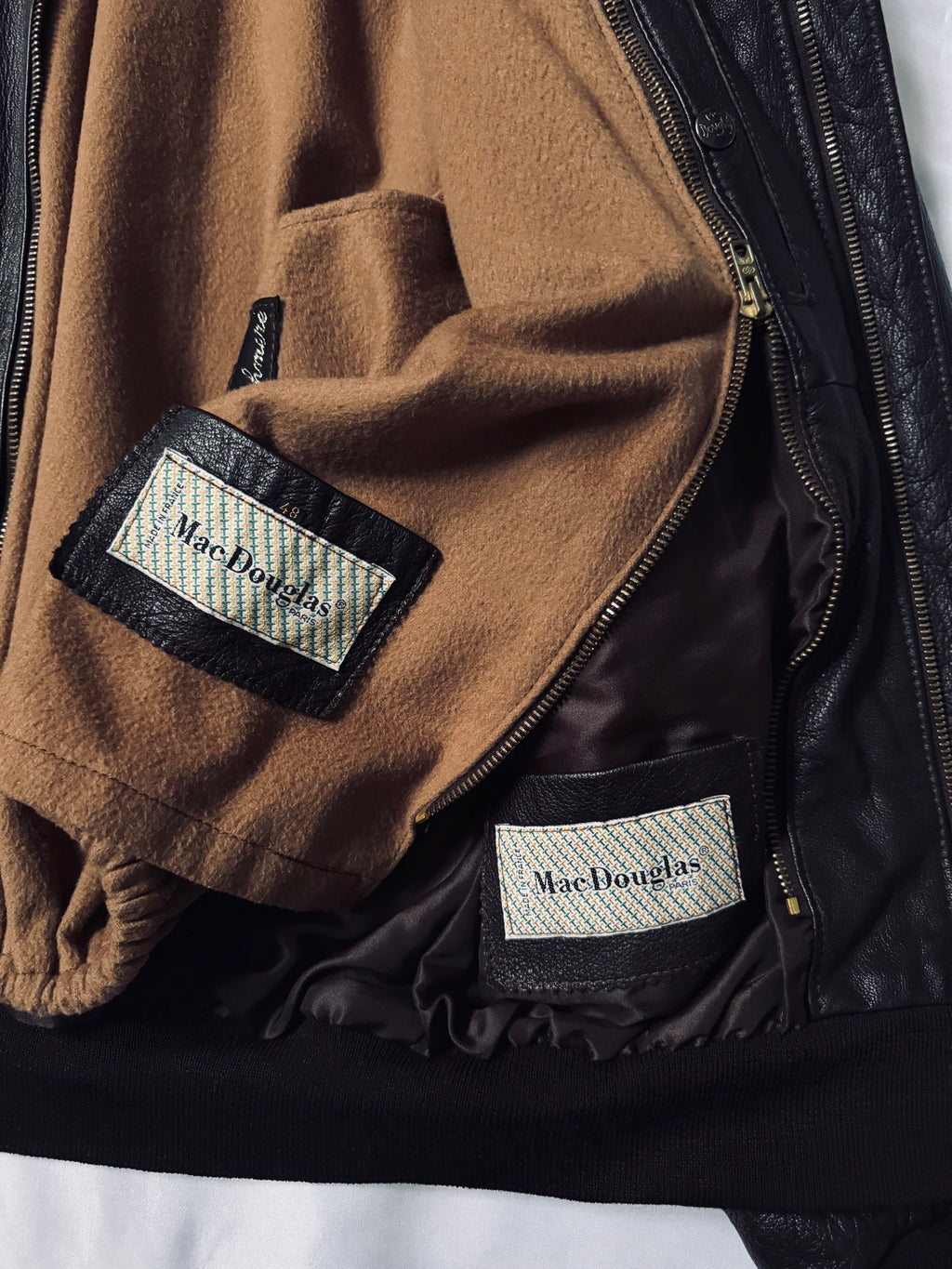 Vintage 1970 Mac Douglas Aviator Leather Jacket