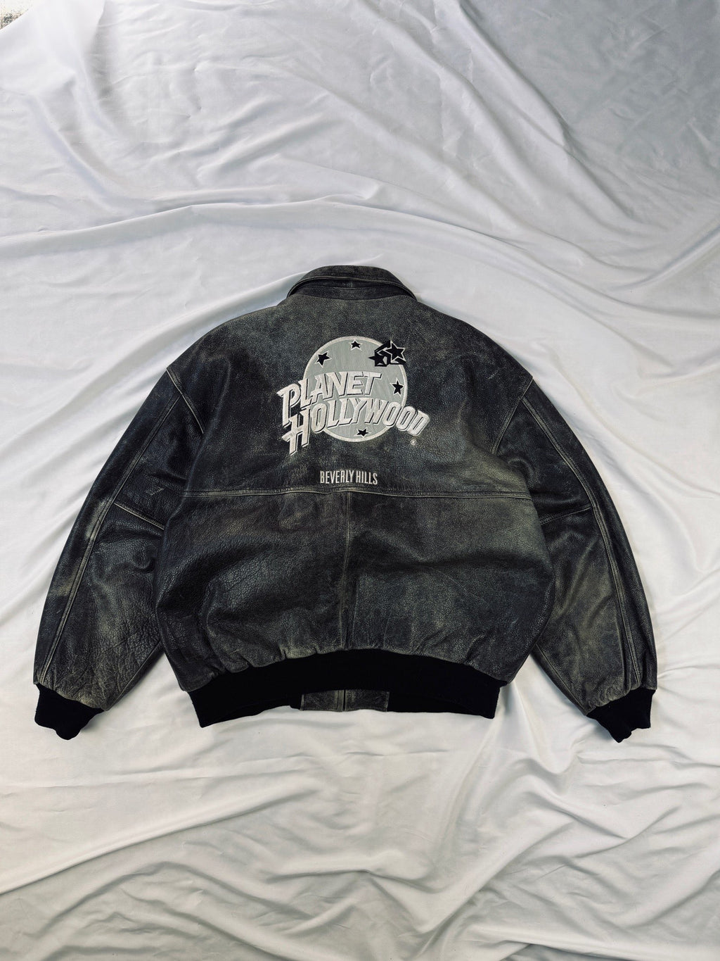 Planet Hollywood Beverly Hills Leather bomber jacket