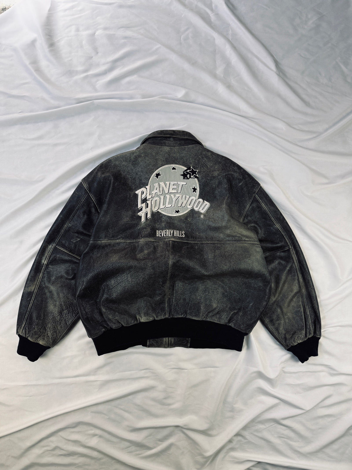 Planet Hollywood Beverly Hills Leather bomber jacket