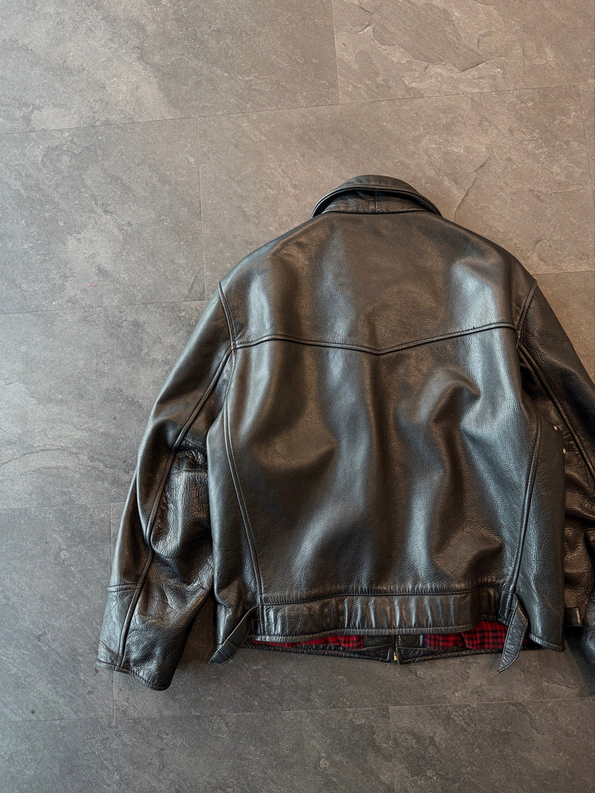 Vintage Heavy Crocker leather jacket