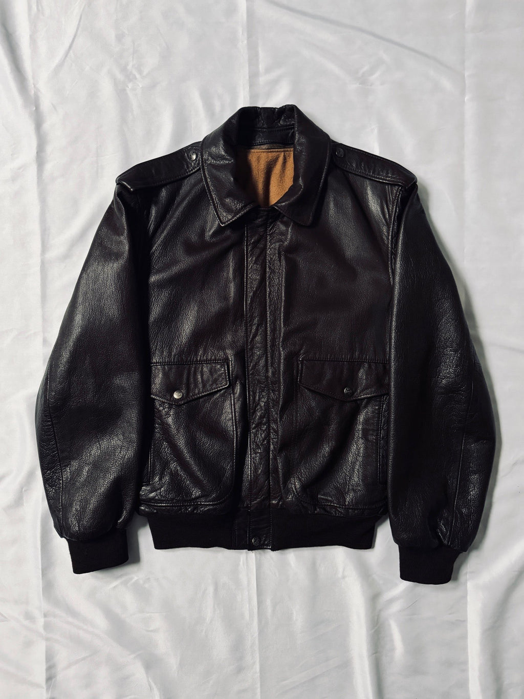 Vintage 1970 Mac Douglas Aviator Leather Jacket