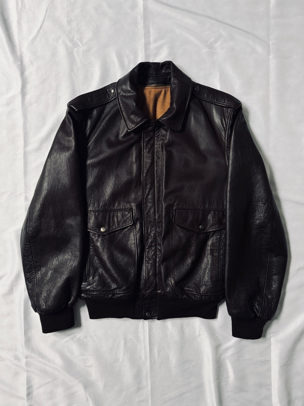 Vintage 1970 Mac Douglas Aviator Leather Jacket