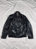 Germany 1970' black cowhide leather jacket