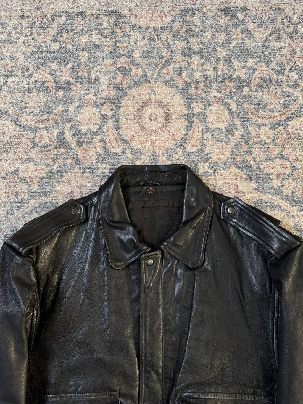 90s A-2 type aviator leather jacket
