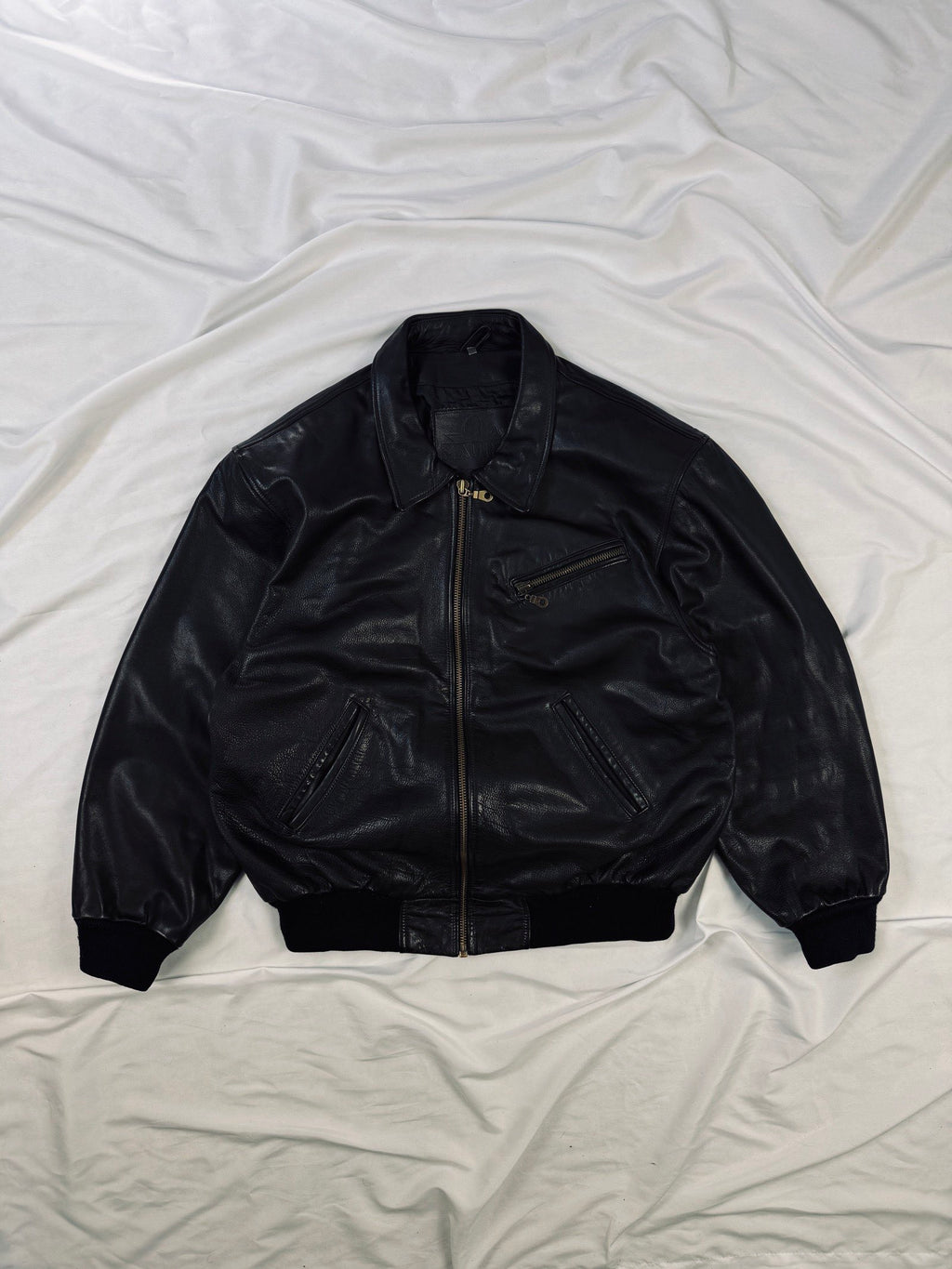 Bomber heavy 90s Mauritius black aviator
