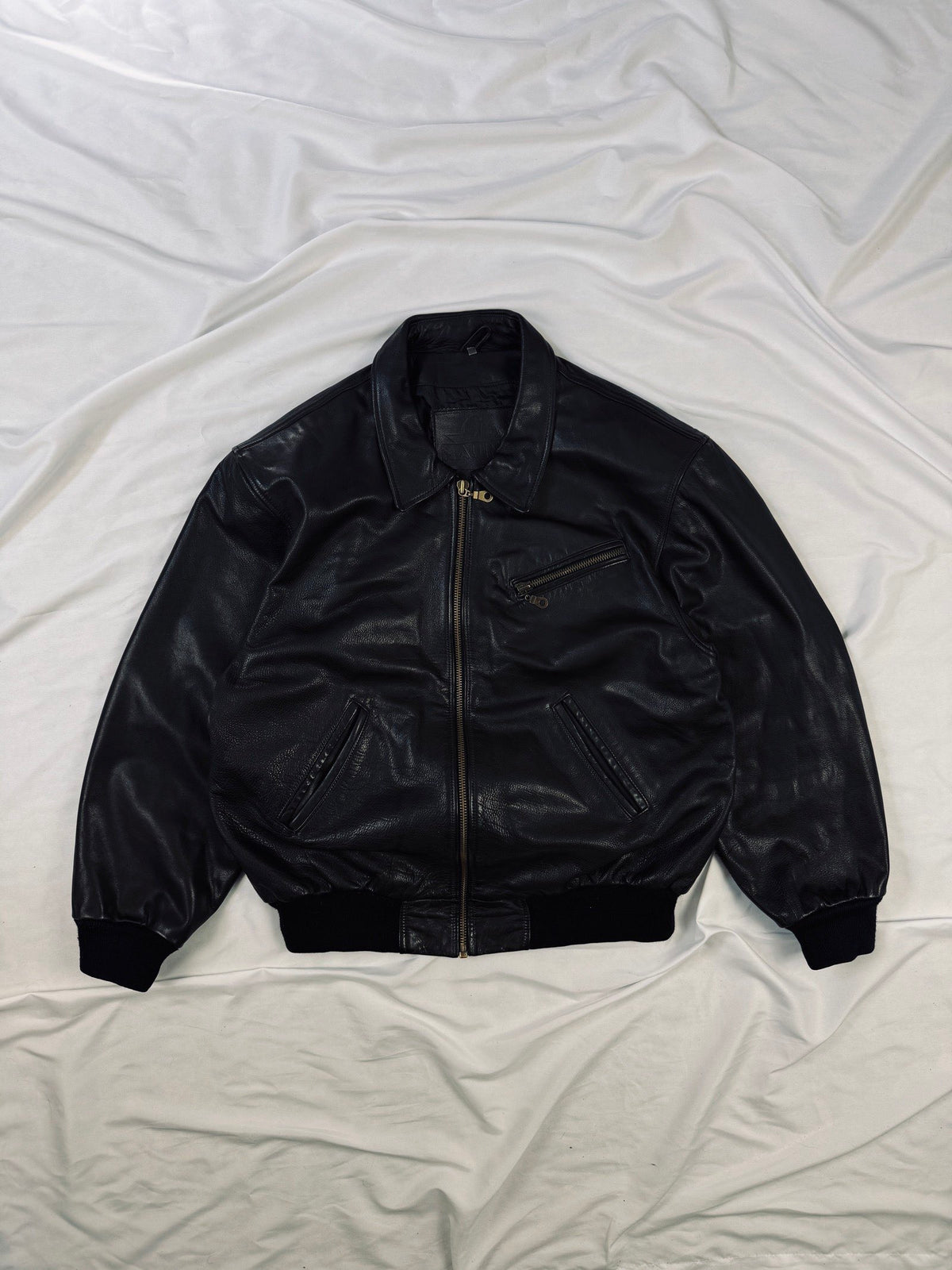 Bomber heavy 90s Mauritius black aviator