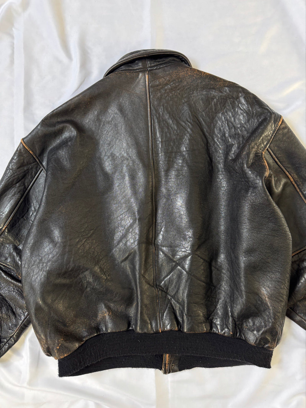 1970' Avirex A-2 Type Bomber Heavy Flight Jacket USA