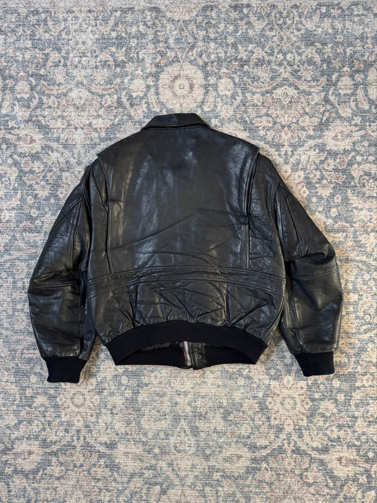 90s A-2 type aviator leather jacket