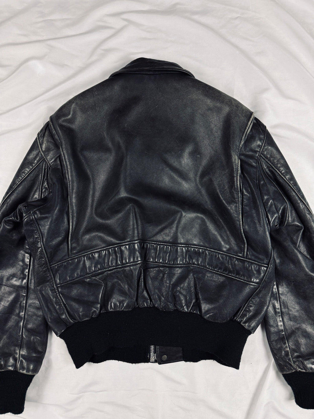 90s USA Schott aviator bomber leather jacket