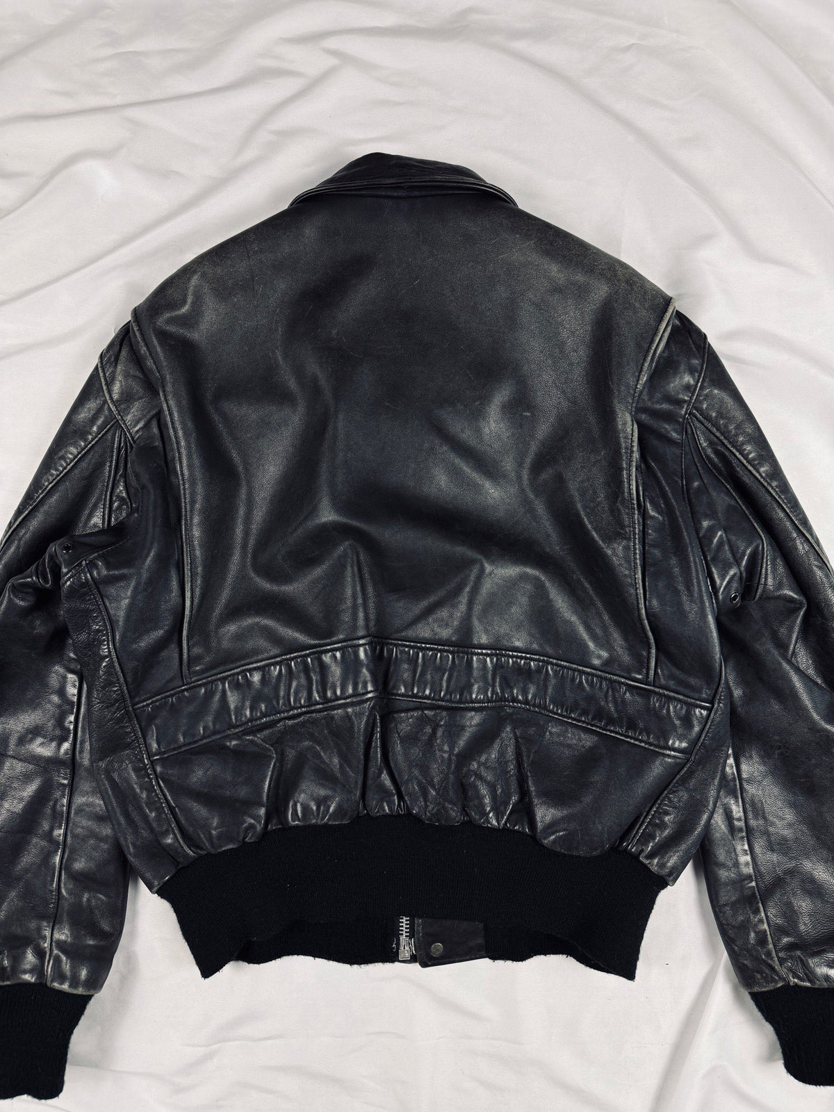 90s USA Schott aviator bomber leather jacket
