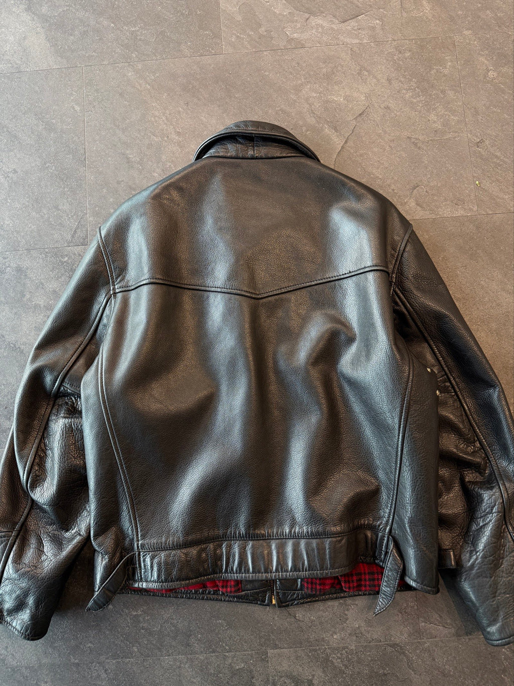 Vintage Heavy Crocker leather jacket