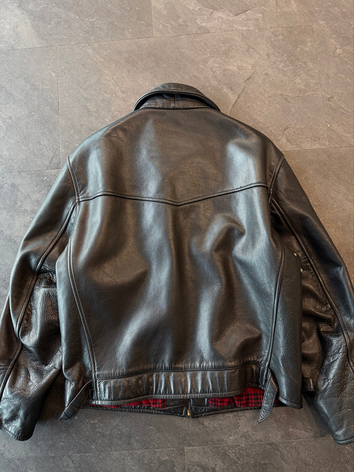 Vintage Heavy Crocker leather jacket