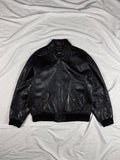Vintage brown heavy genuine leather aviator A-2 type inspired jacket