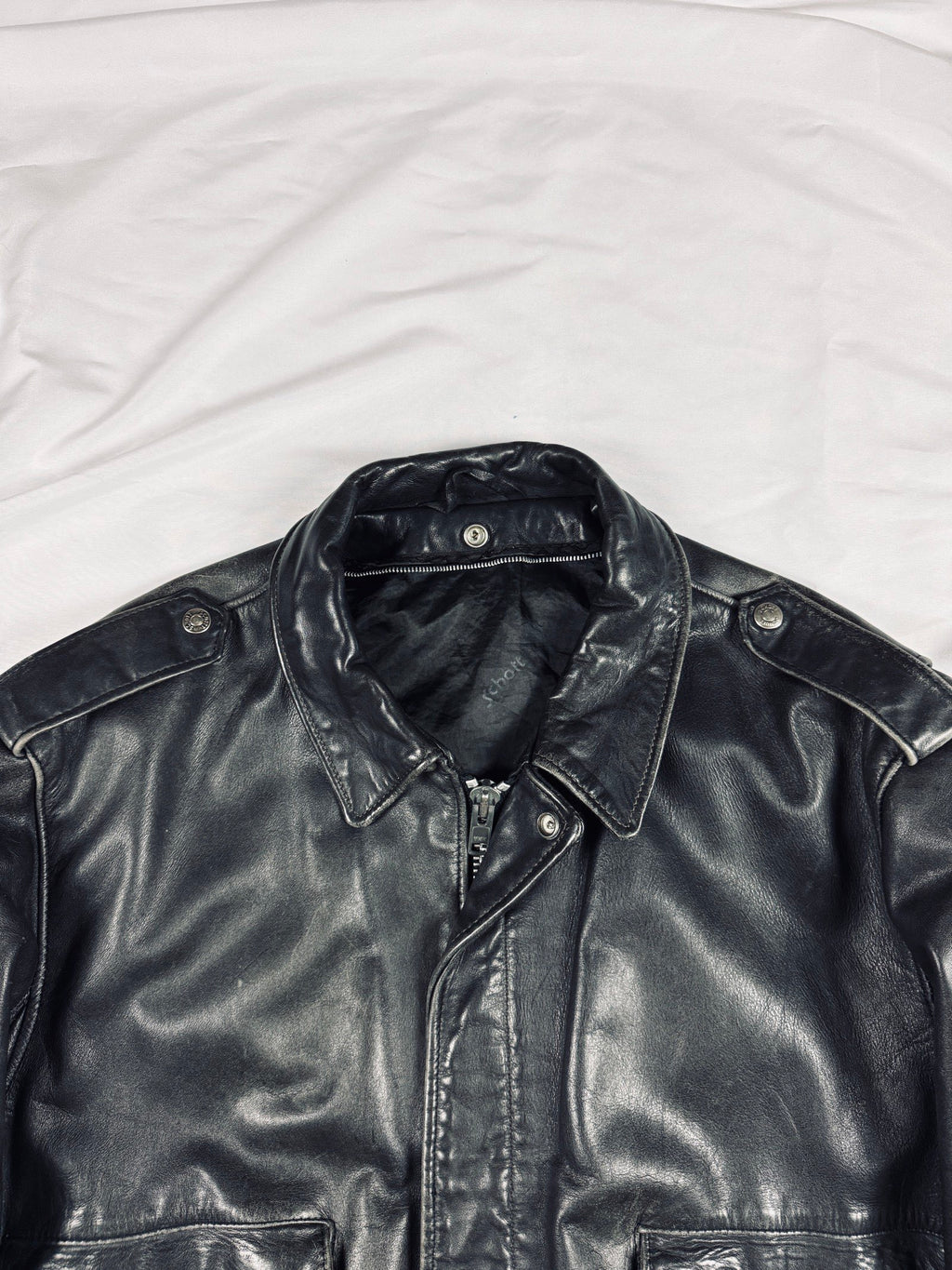 90s USA Schott aviator bomber leather jacket