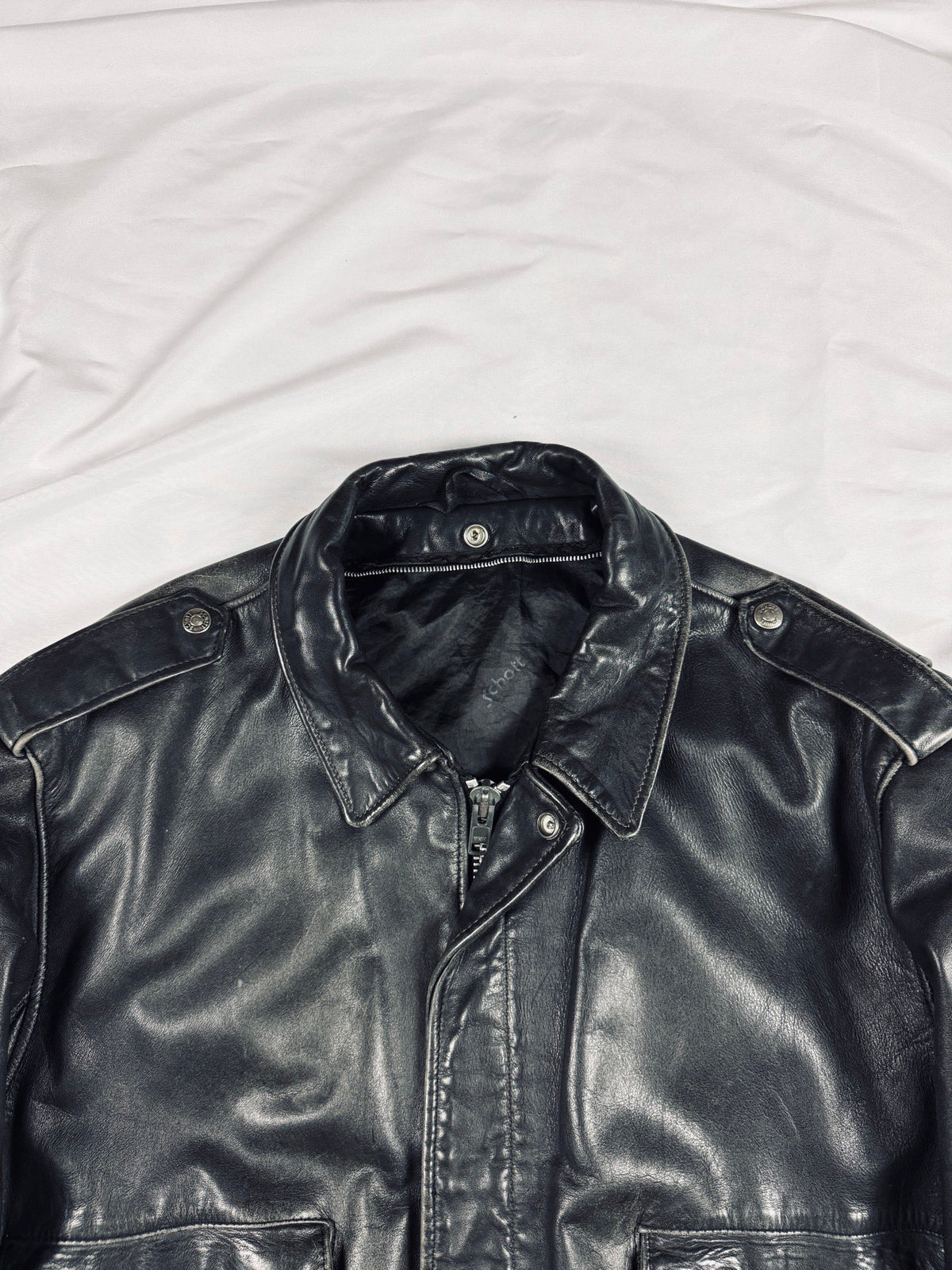 90s USA Schott aviator bomber leather jacket