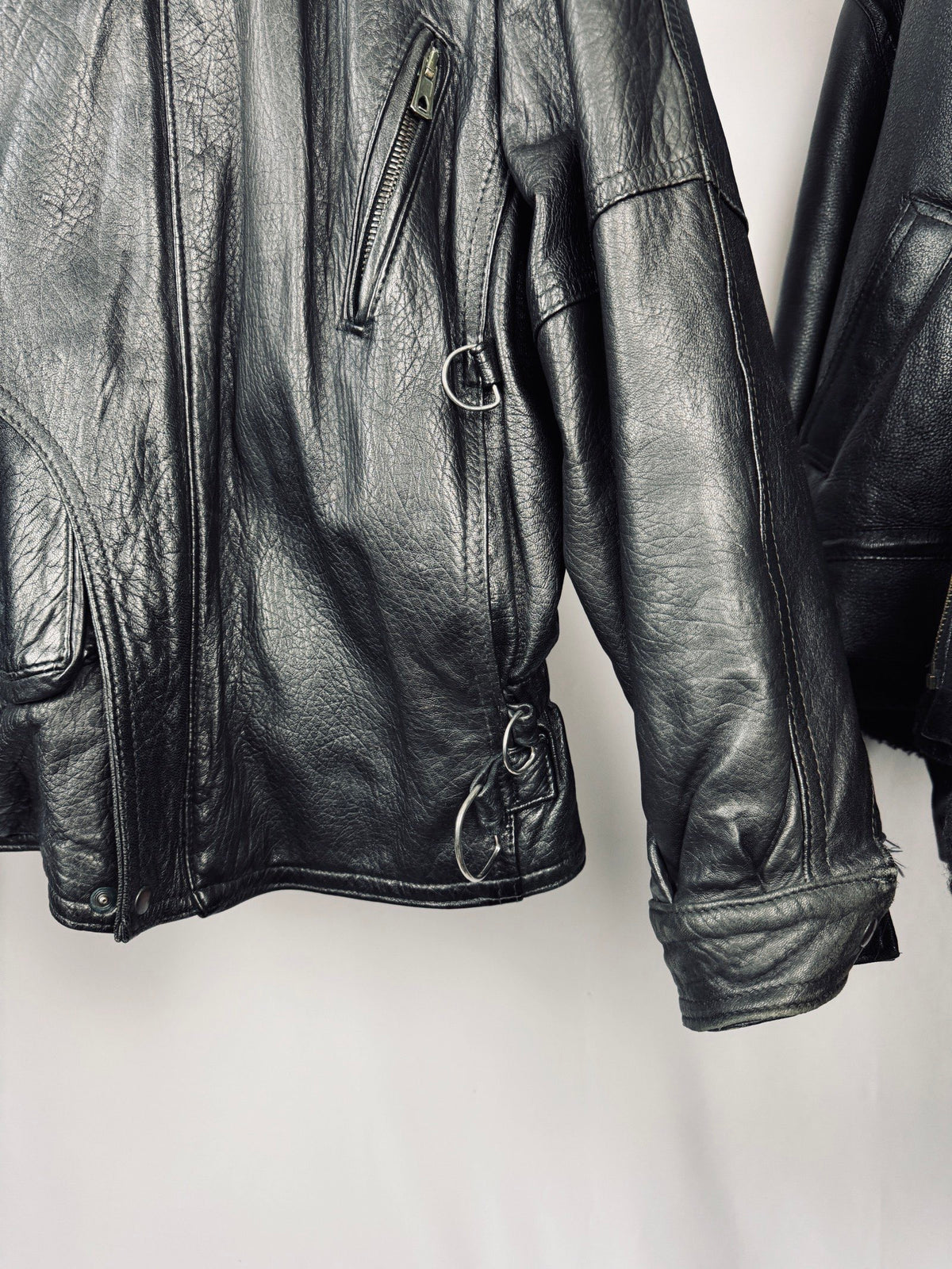 80s B-7 Type Aviator Bomber Leather Jacket