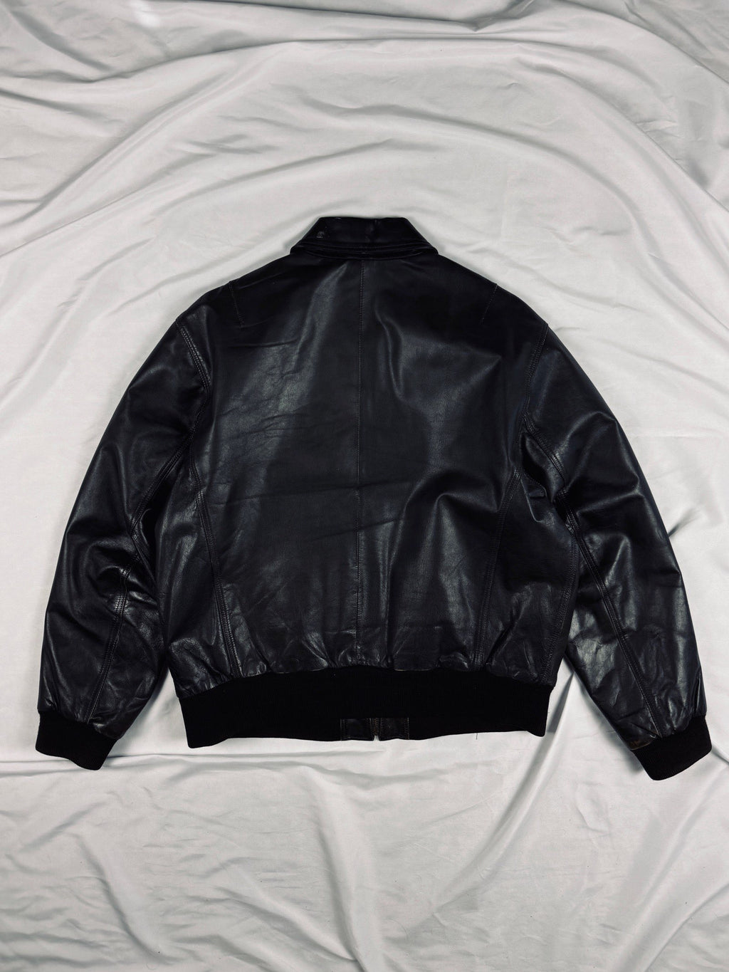 Vintage brown heavy genuine leather aviator A-2 type inspired jacket