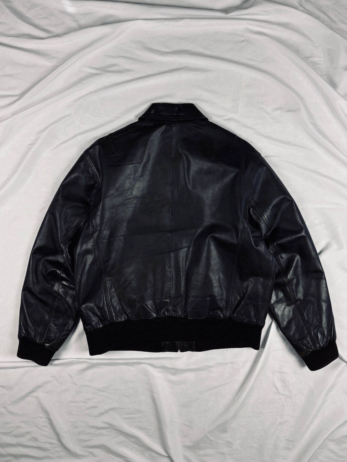 Vintage brown heavy genuine leather aviator A-2 type inspired jacket