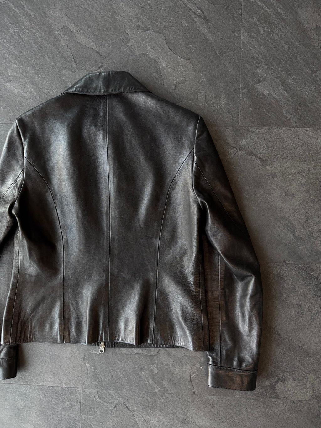 Y2K Multipocket cropped Sheep leather skin cropped jacket