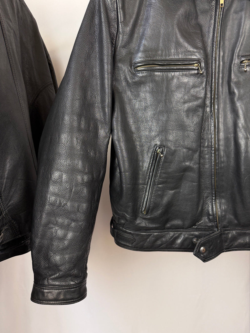 Vintage 1990 Cafe racer leather heavy jacket