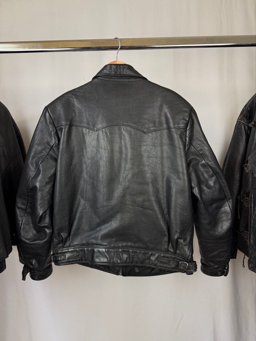 Vintage 1990 Cafe racer leather heavy jacket