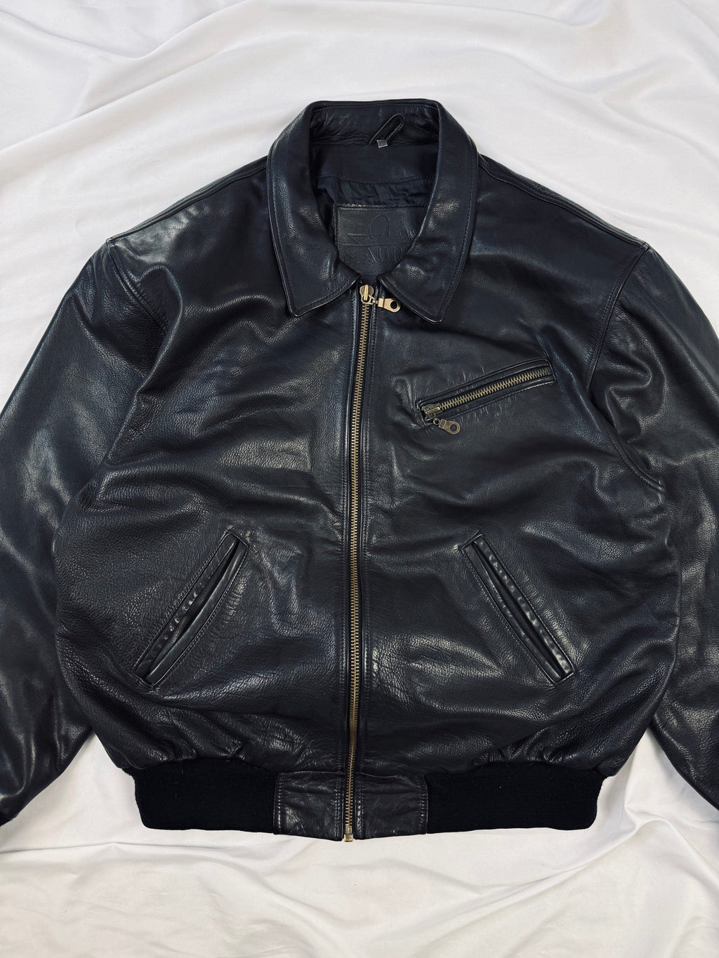 Bomber heavy 90s Mauritius black aviator
