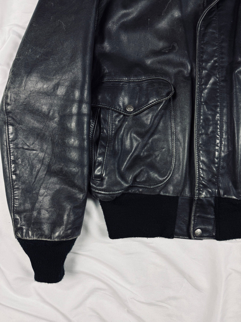 90s USA Schott aviator bomber leather jacket