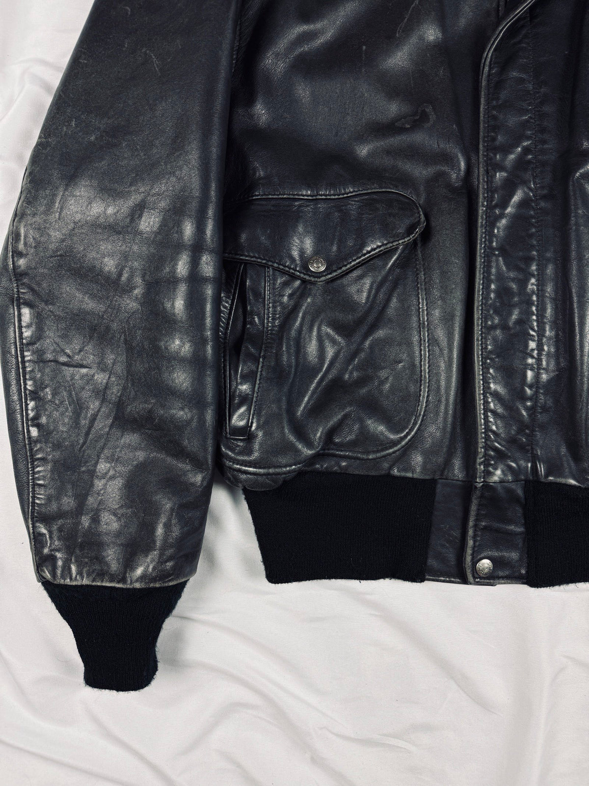 90s USA Schott aviator bomber leather jacket