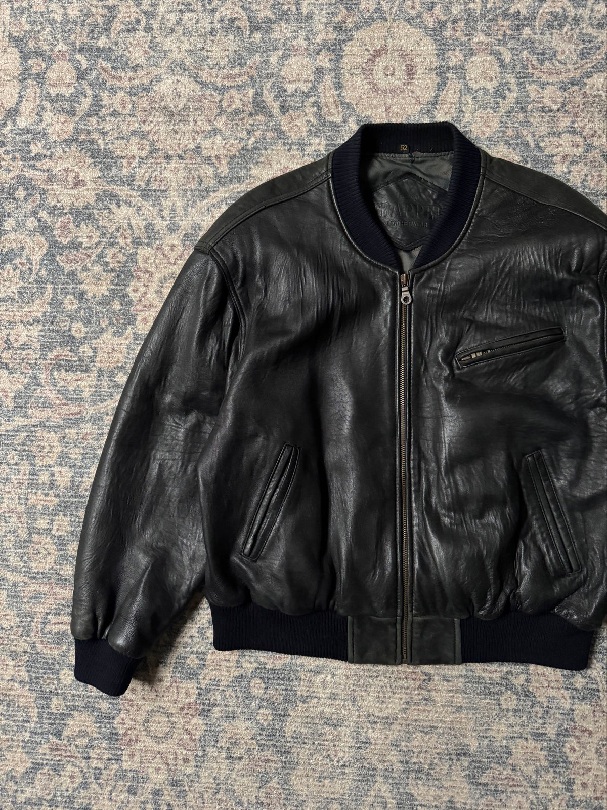 Vintage heavy bomber flyers leather jacket